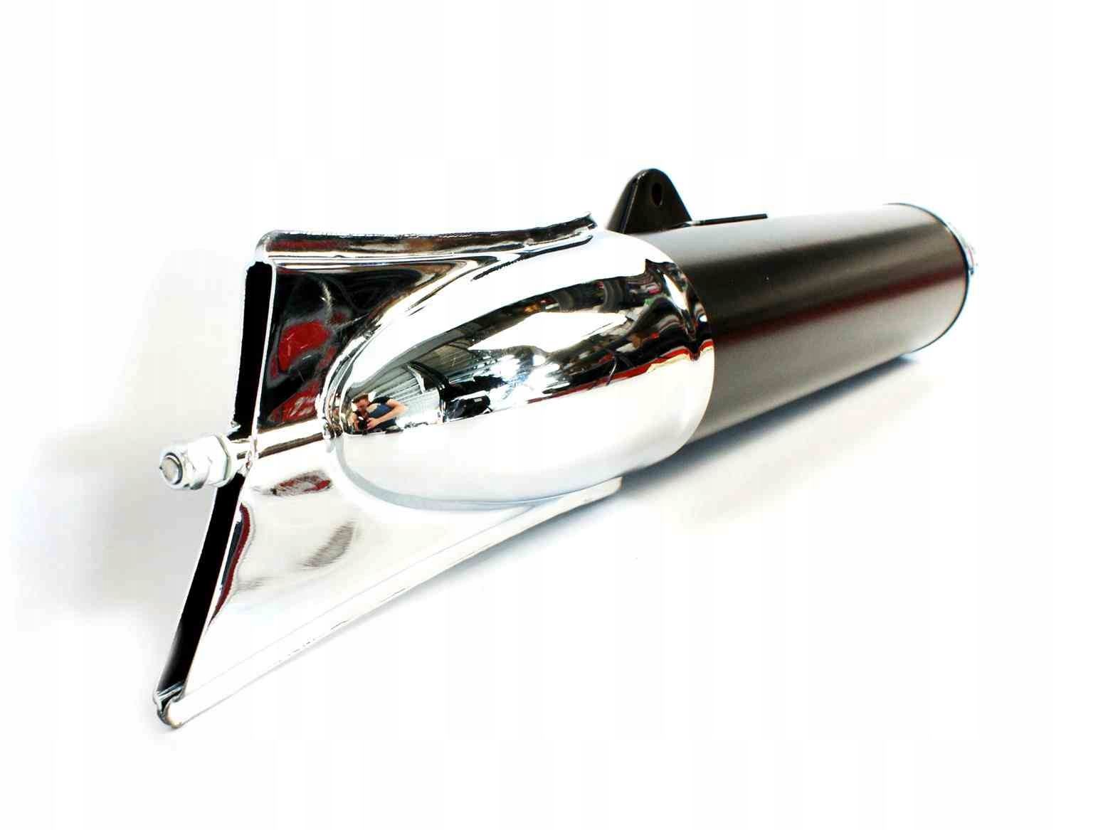 TŁUMIK WFM CHROM ROZBIERALNY RYBKA MALOWANY ŚRODEK Numer katalogowy części ROY26416