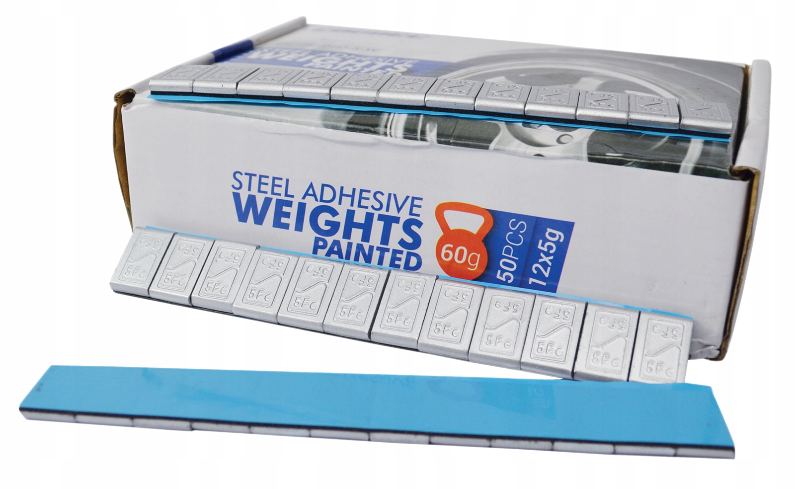 

Ciężarek Klejony Stalowy Malowany 60g (5gx12)