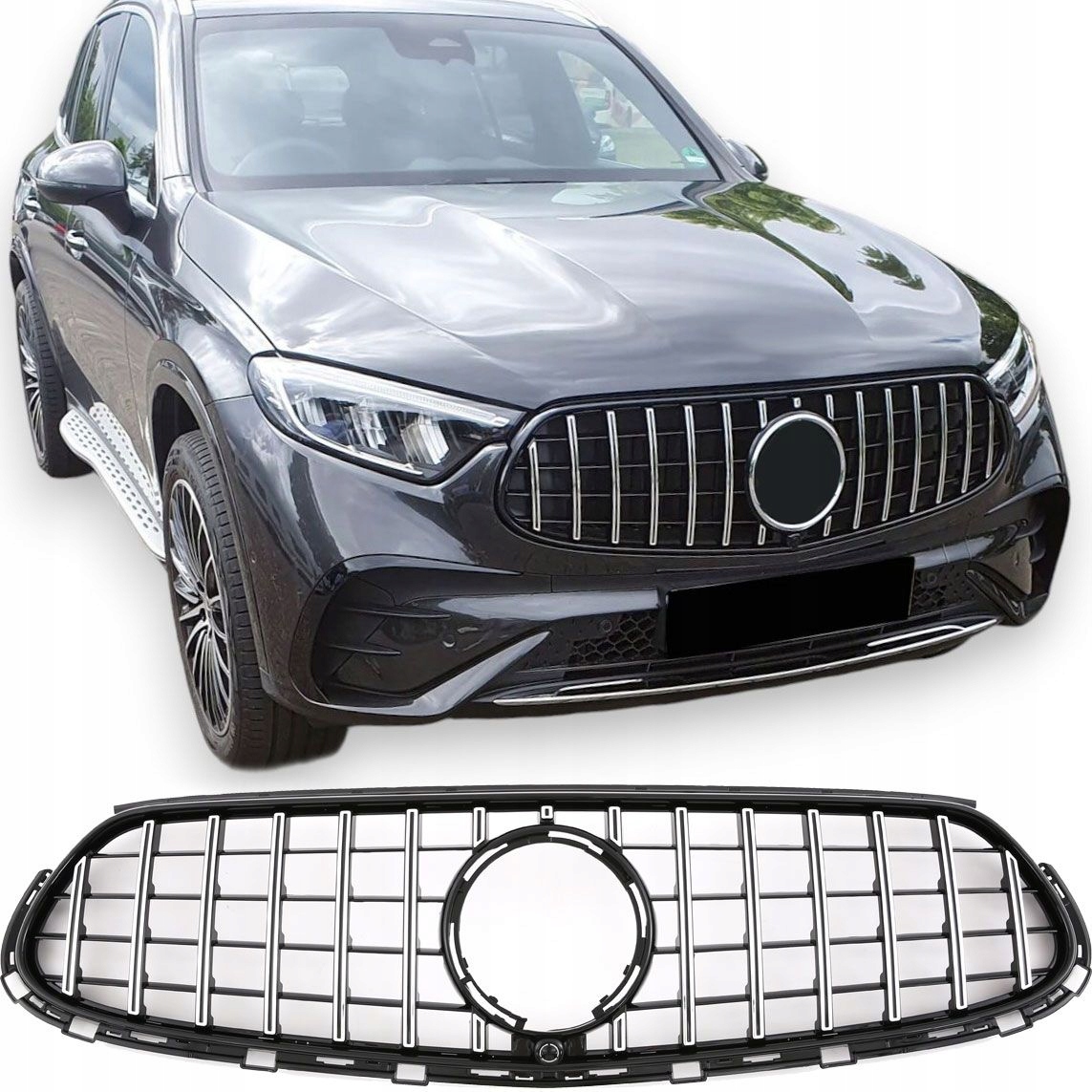 Atrapa Gril Panamericana Chrom Mercedes Glc X254 C254 W254 Amg Line 2022-