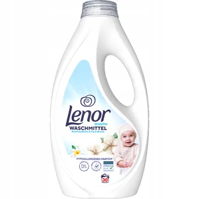 Lenor Sensitiv Baumwolle & Tiare Blume 30 dávek 1,5L