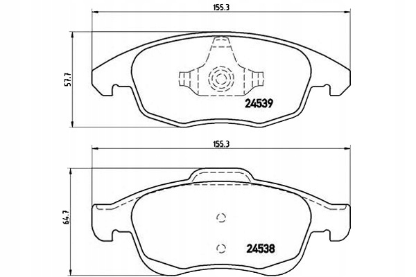 Brzdové Destičky Brembo 425361 E172295 425465 4254