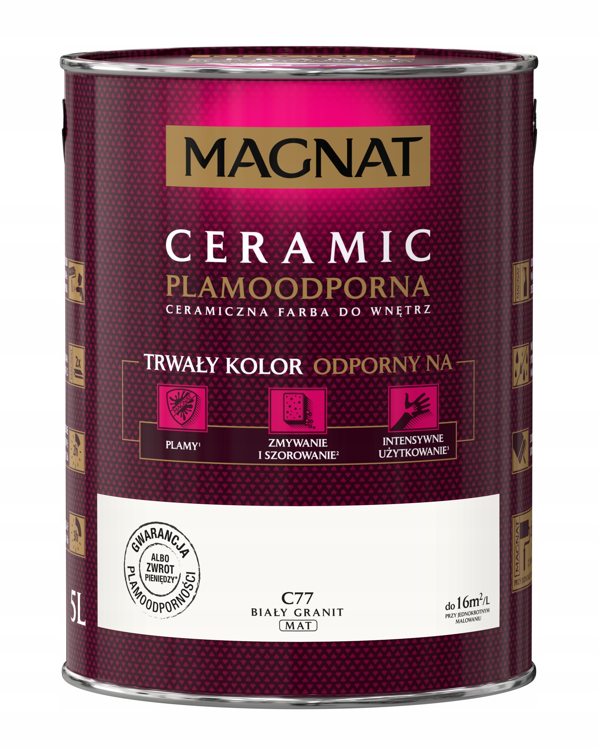 Magnat Ceramic Farba C77 Biały Granit 5L
