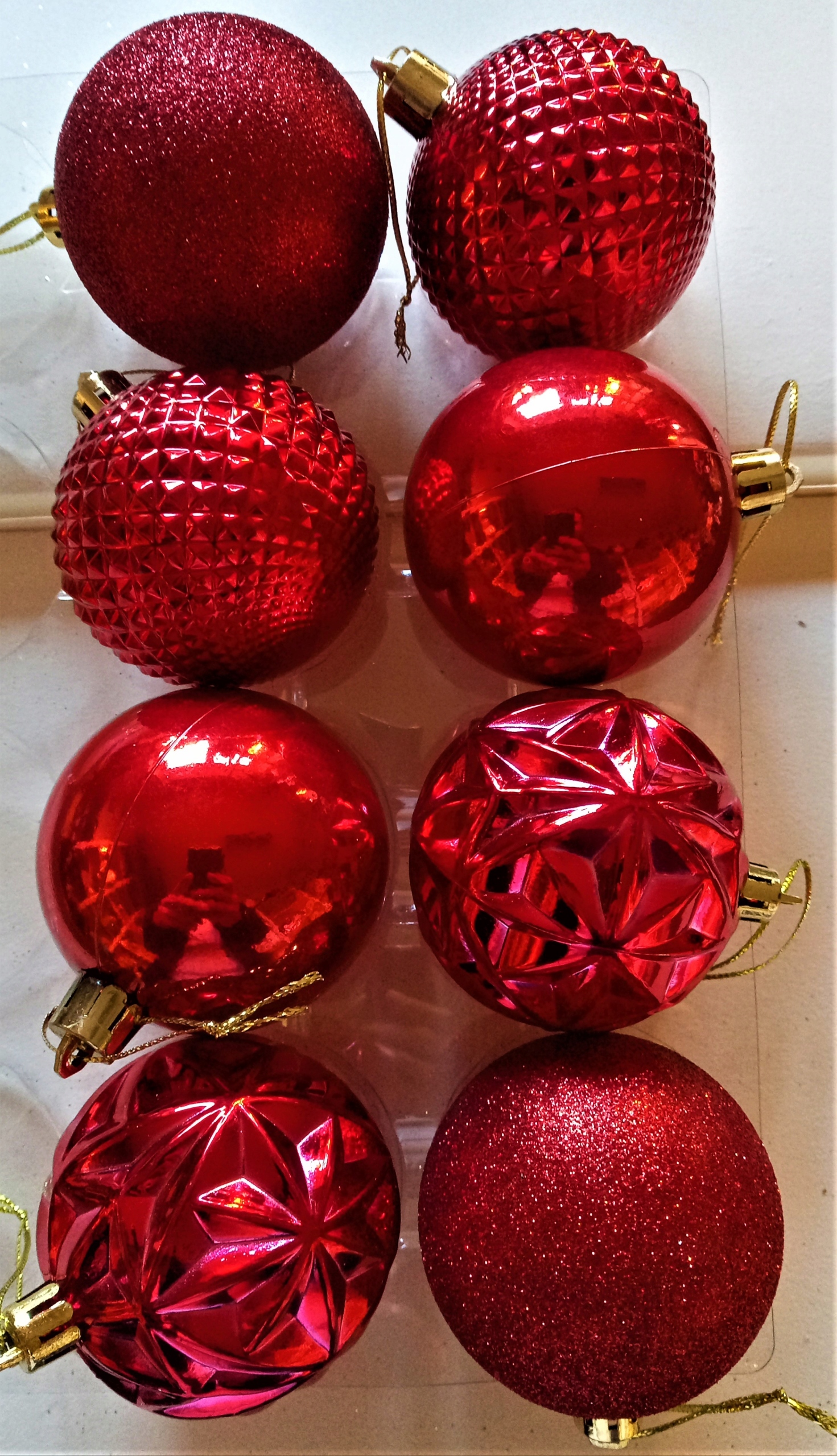 

Bombki Na Choinkę 8 Sztuk Czerwone 6 CM