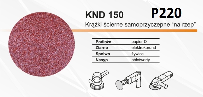 

Papier Ścierny 150mm p220