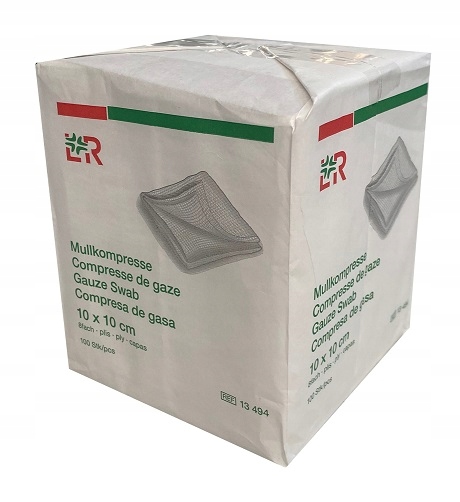 

L&r Kompres gazowy Niejałowy 10x10cm a'100