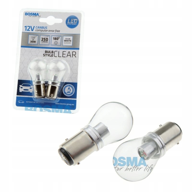 

Bosma Led 12V BAY15D 1XCREE3535 Biała Przezr. 2SZT
