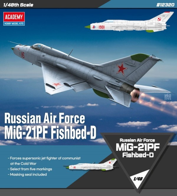 Academy 12320 MIG-21PF (Polské Malování) 1:48