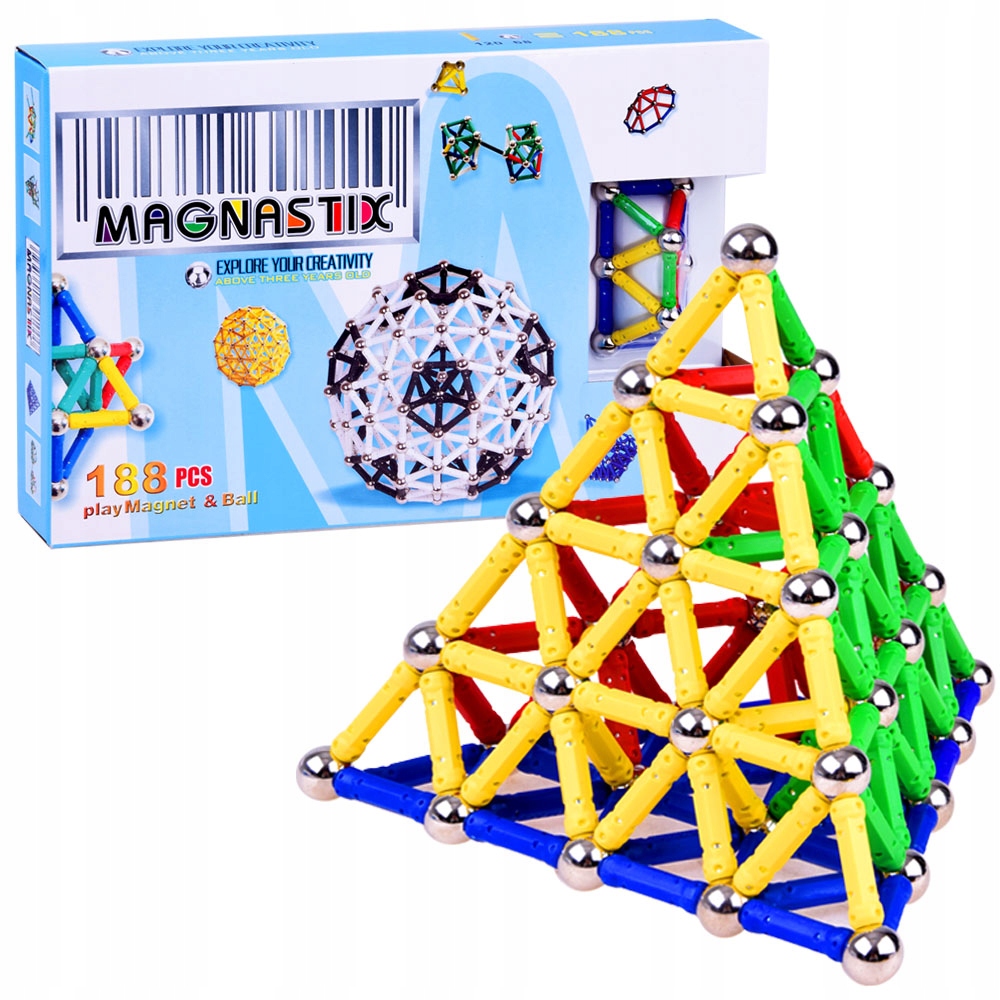 

Klocki Magnetyczne Magnastix 188 elementów ZA0082