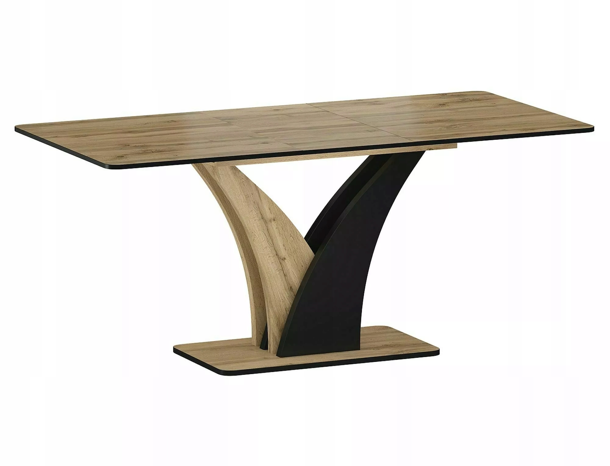 Rozkladací stôl Vento dub artisan/čierny 120(160)x68 cm Sig