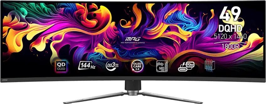 Monitor Msi Mpg 491CQP 49'' Qd Oled 5120 x 1440 144 Hz