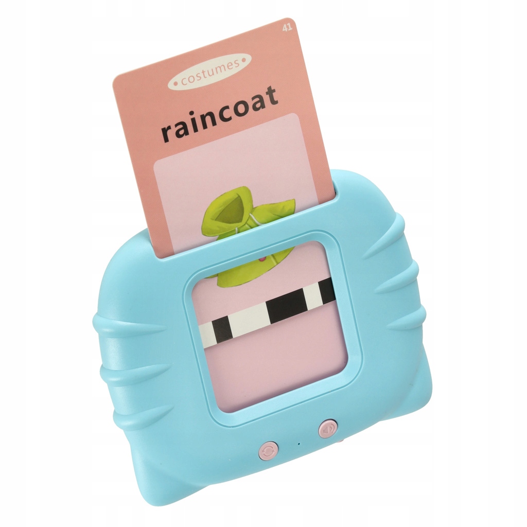 Czytnik Kart Edukacyjnych Fiszki Do Nauki Słówek Język Angielski 112 Kart Baterie akumulator