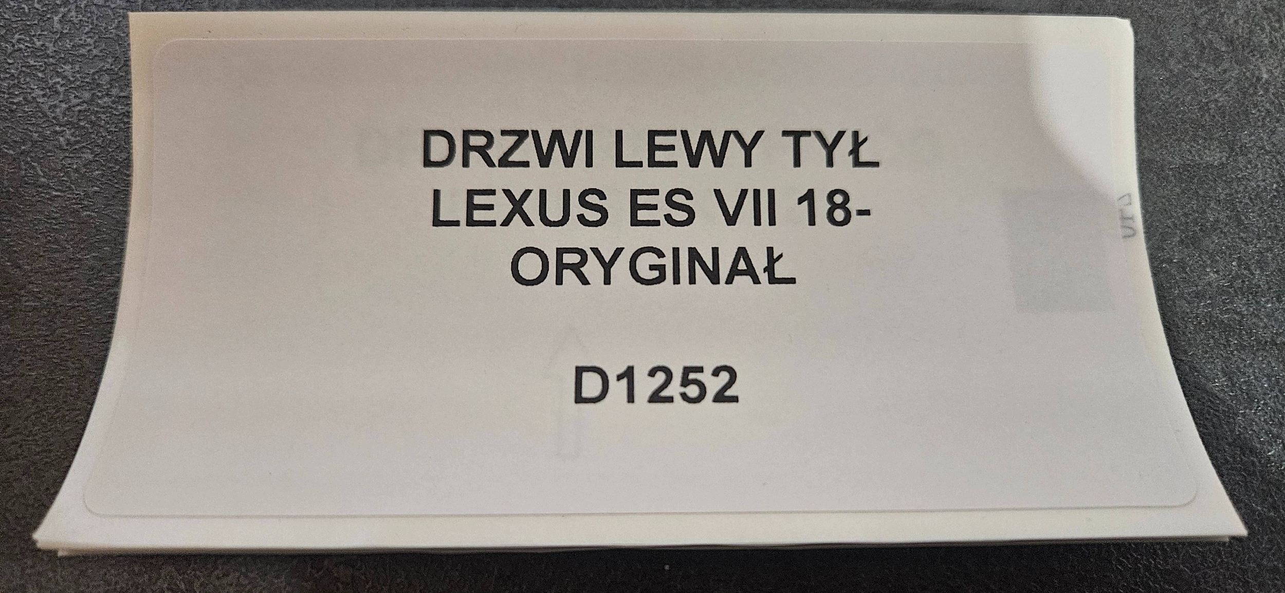 tür links heck LEXUS ES VII 18- original