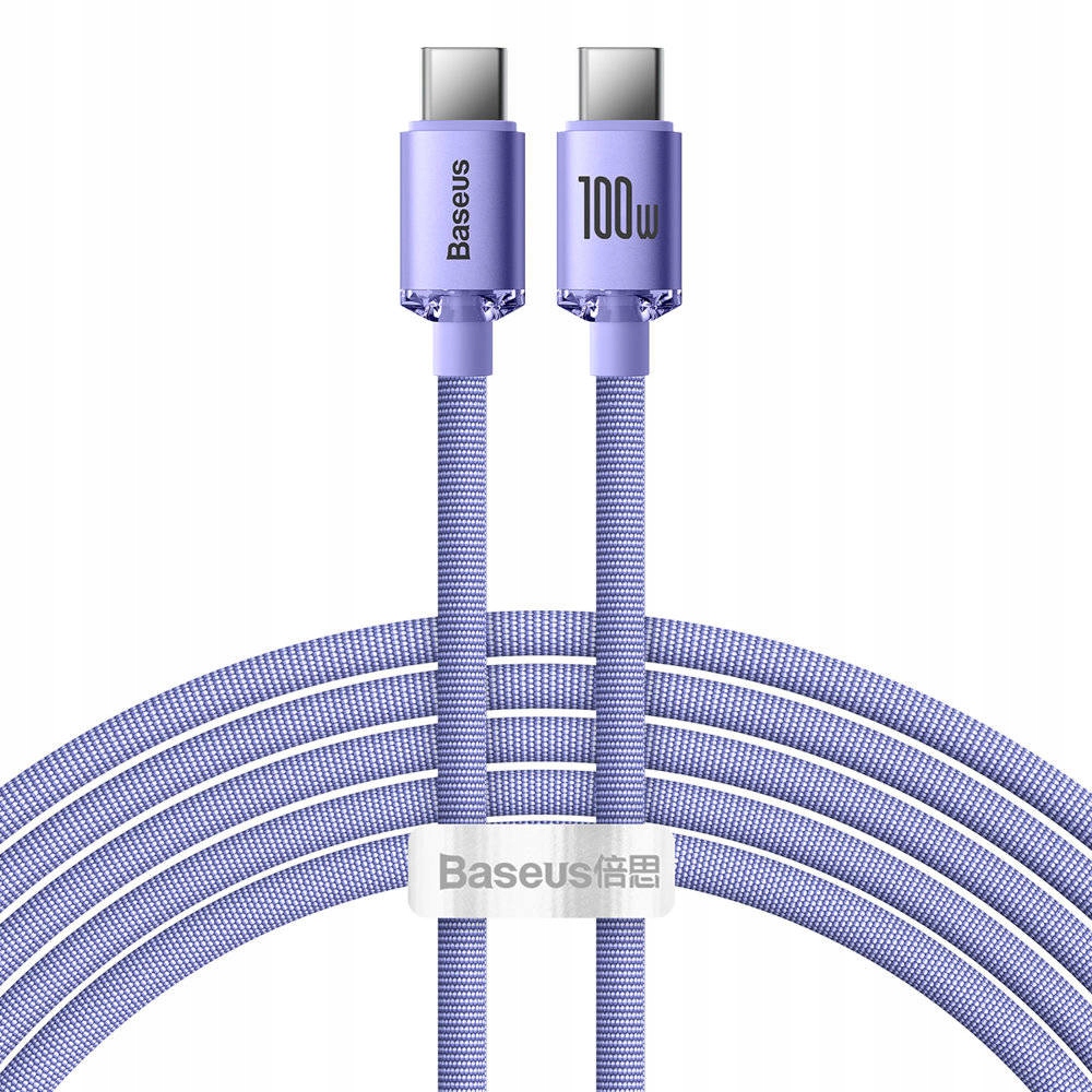 

Baseus szybki kabel Usb C do Typ C 100W 2m Purple
