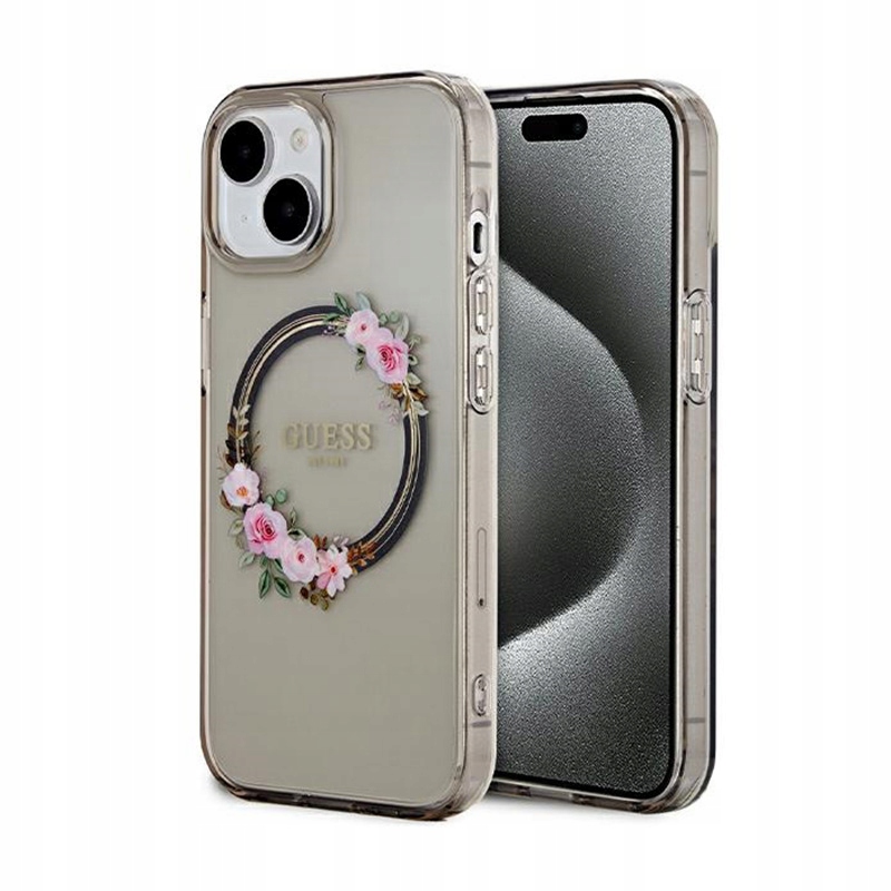 Guess Zadní Kryt pro Apple iPhone 15 černý