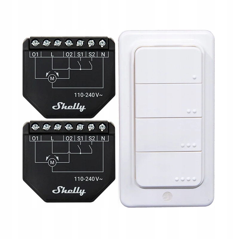 Shelly Sada Pro Wi-fi Žaluzie 2 Ovladače Shelly Shutter