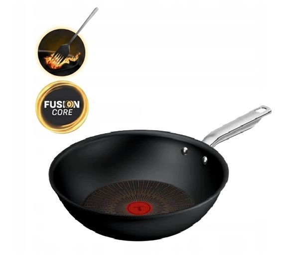 Tefal Experience wok 28cm Indukcja nieprzywierająca powłoka FusionCore