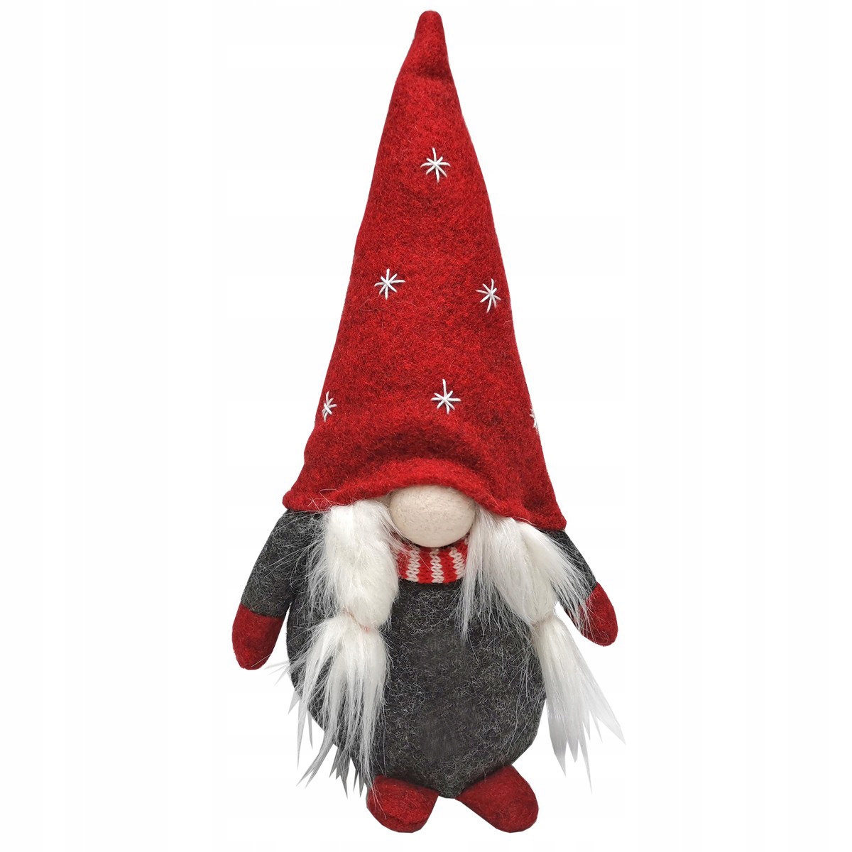 

Skrzat krasnal Świąteczny dekoracja 30 cm czerwony