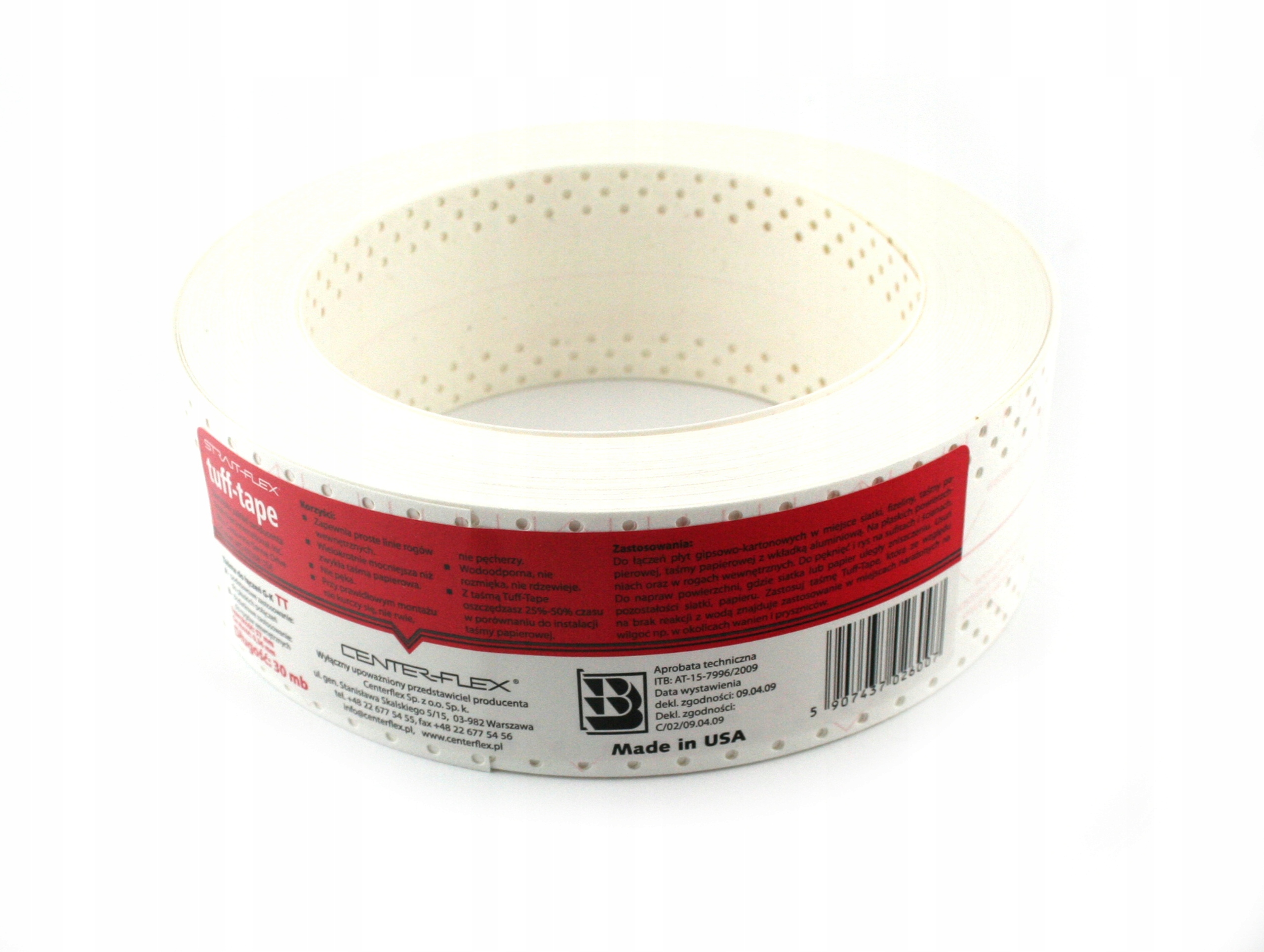 TAŚMA TUFF-TAPE AMERYKAŃSKA DO PŁYT GIPSOWYCH 30mb