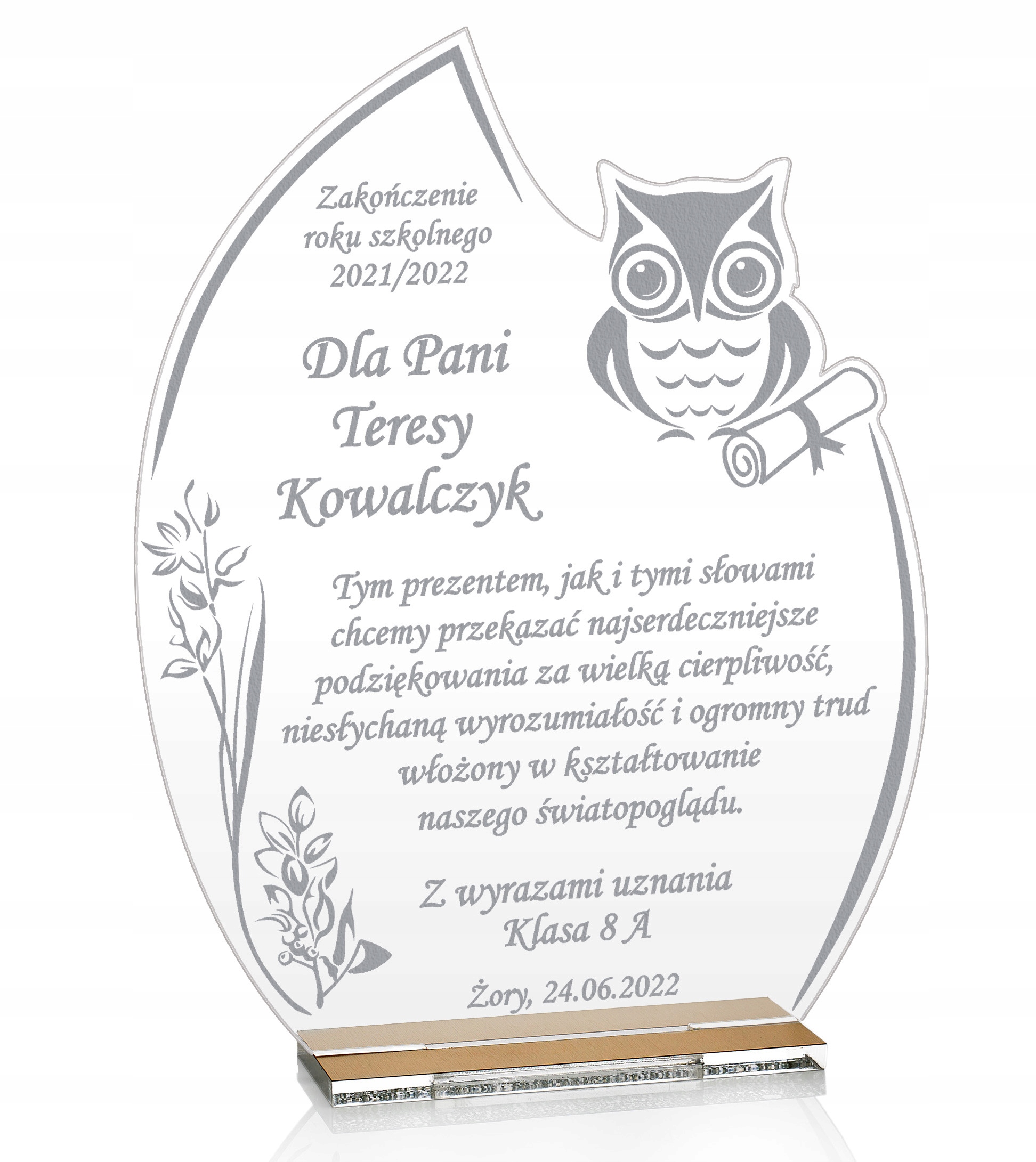 

Statuetka Grawer Zakończnie Roku Szkolnego 35-p