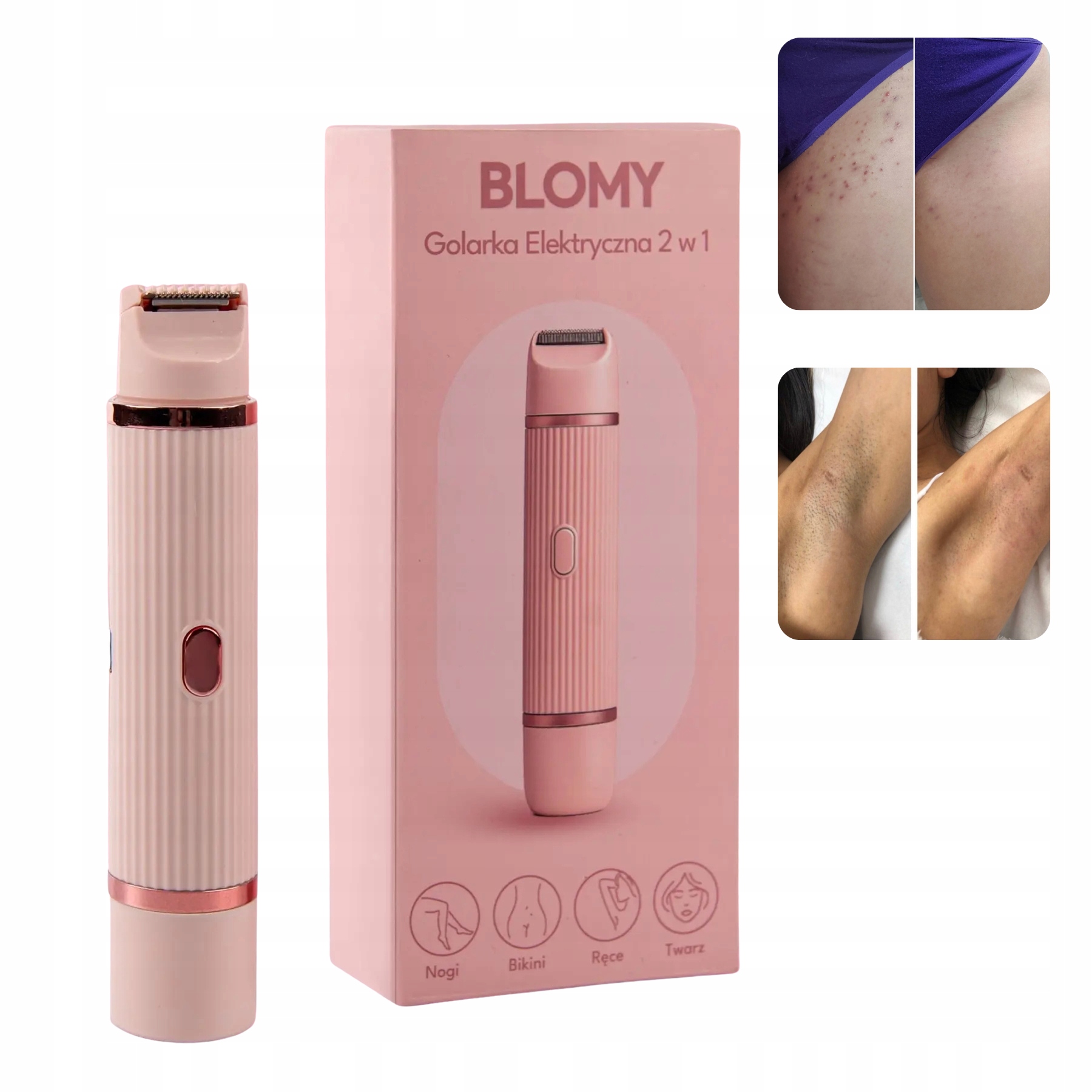 Blomy Golarka dla Kobiet 2w1 do Miejsc Intymnych