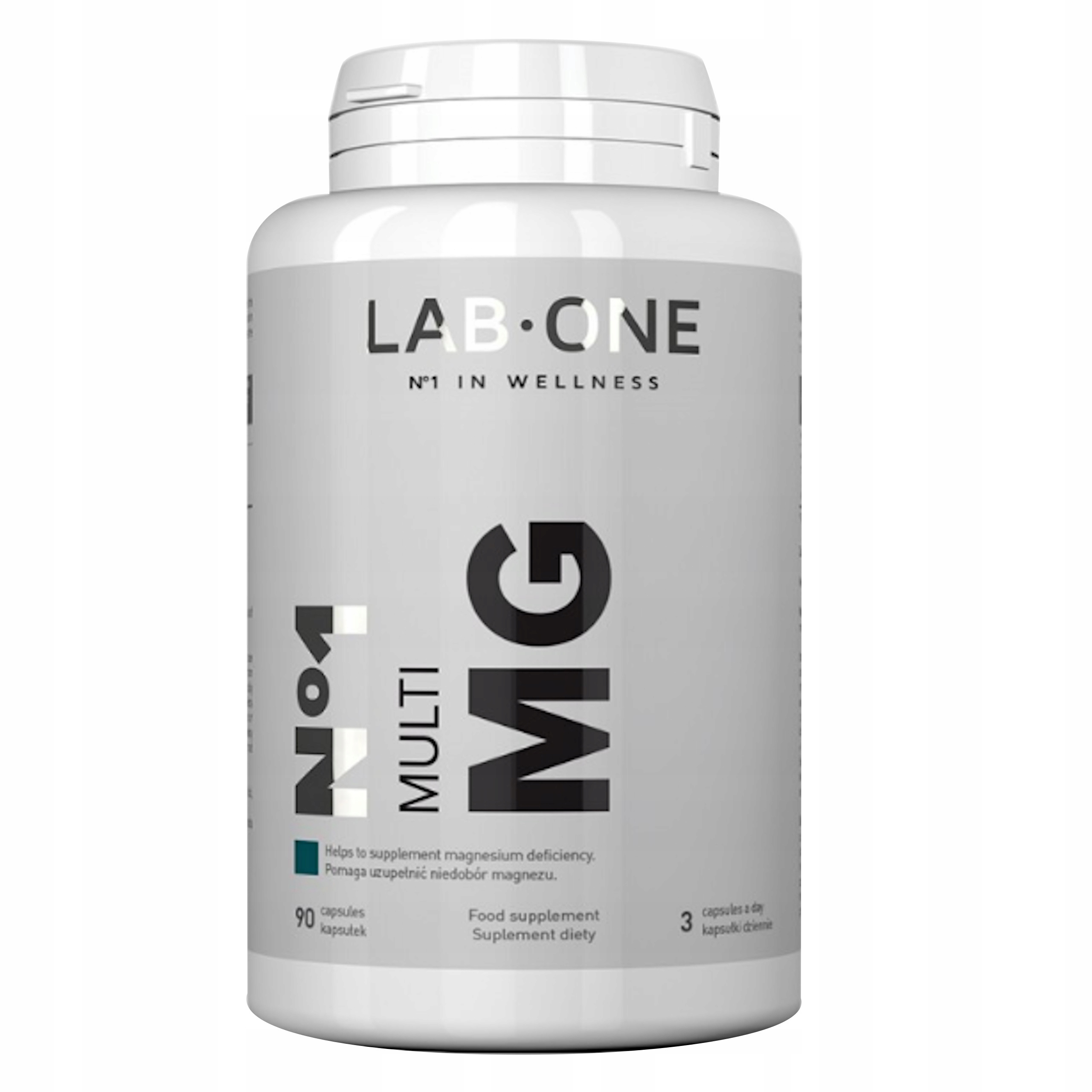 

Lab One Magnesium Mg 60k Taurynian Magnezu Skurcze