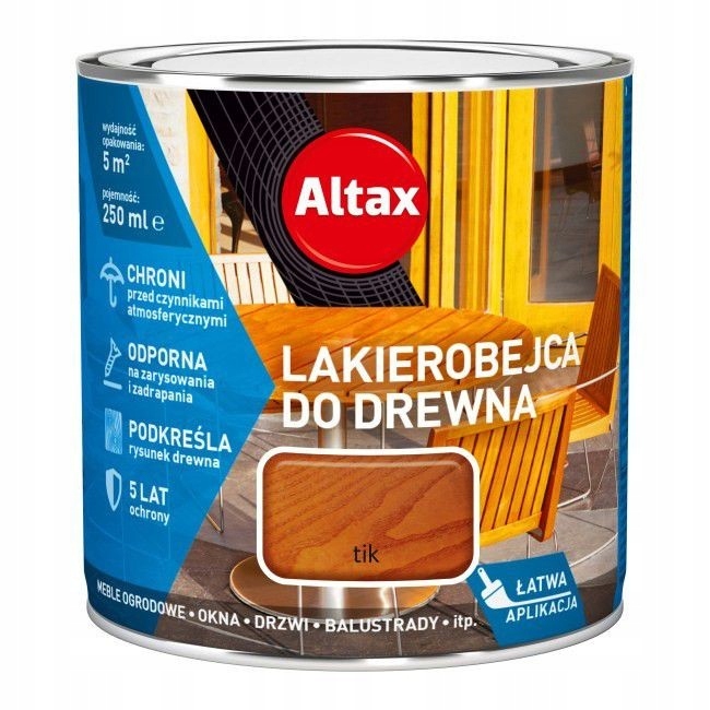

Altax Lakierobejca do Drewna 0,25l Tik