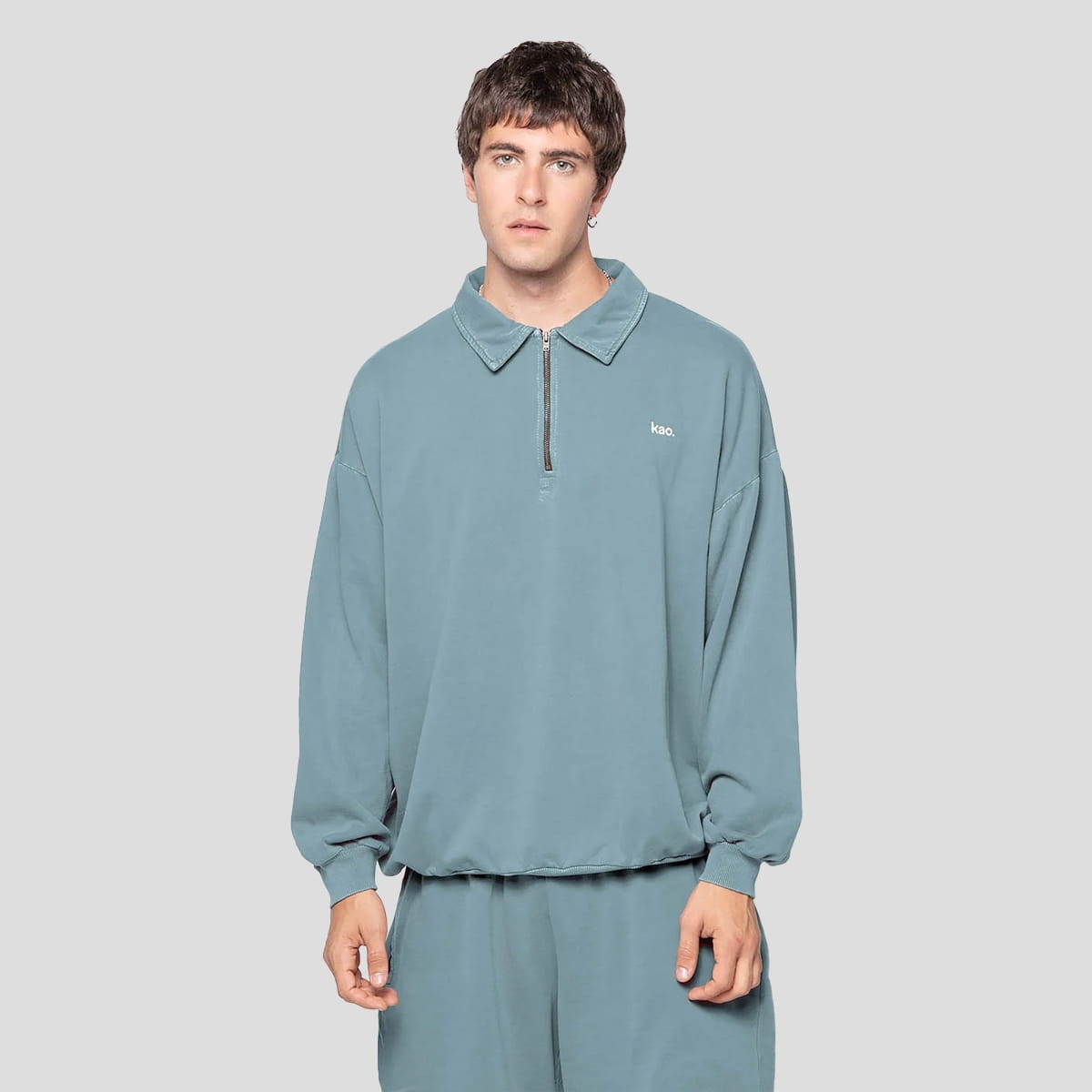 Mikina Kaotiko Washed Daylen Xs, modrá, Městská