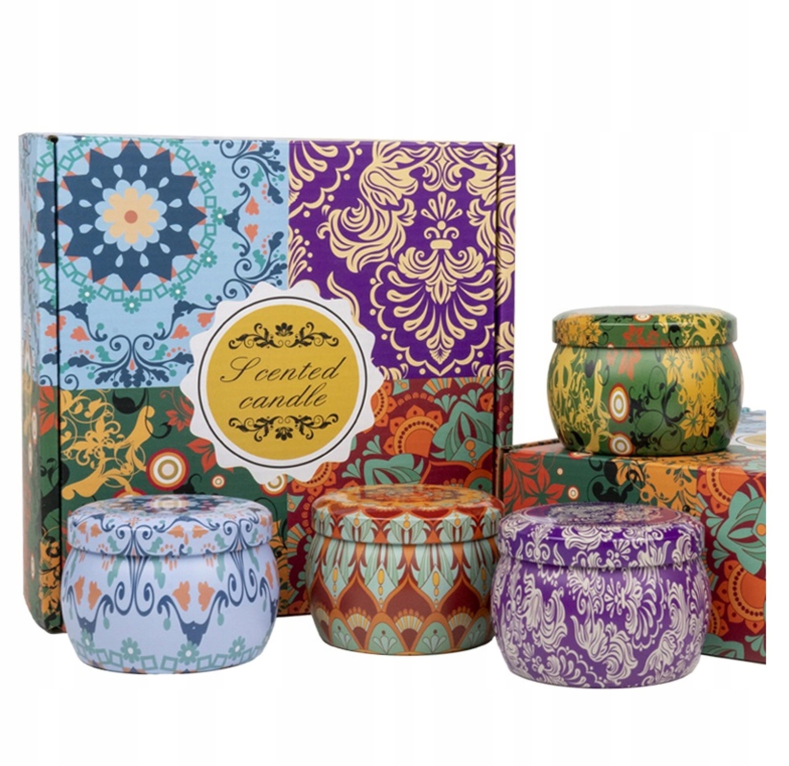 

Świece zapachowe zestaw sojowe 4 szt swiateczne