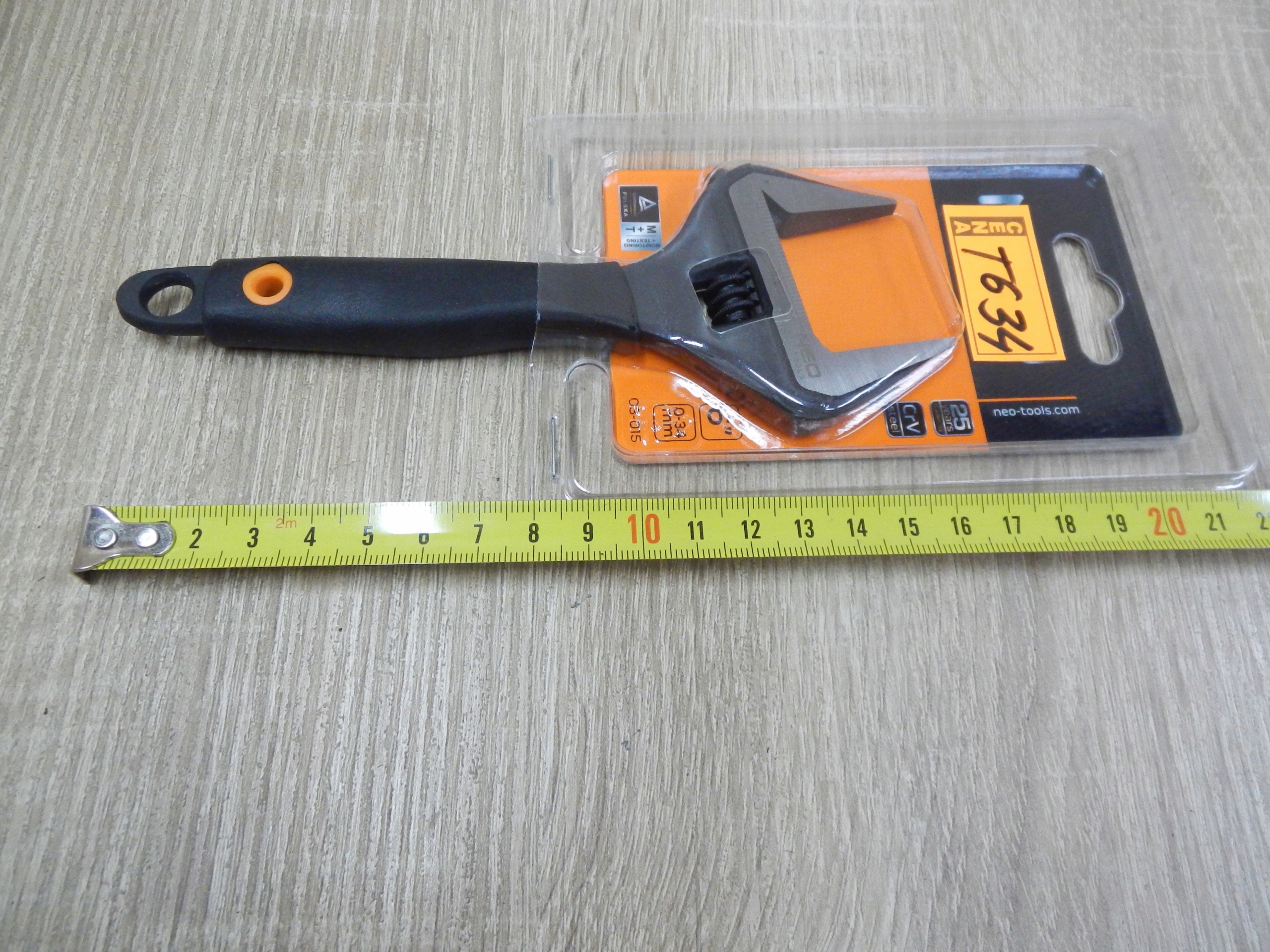 Klucz nastawny Zakres 0-34 mm L=150mm SOLIDNY NEO Kod producenta T634