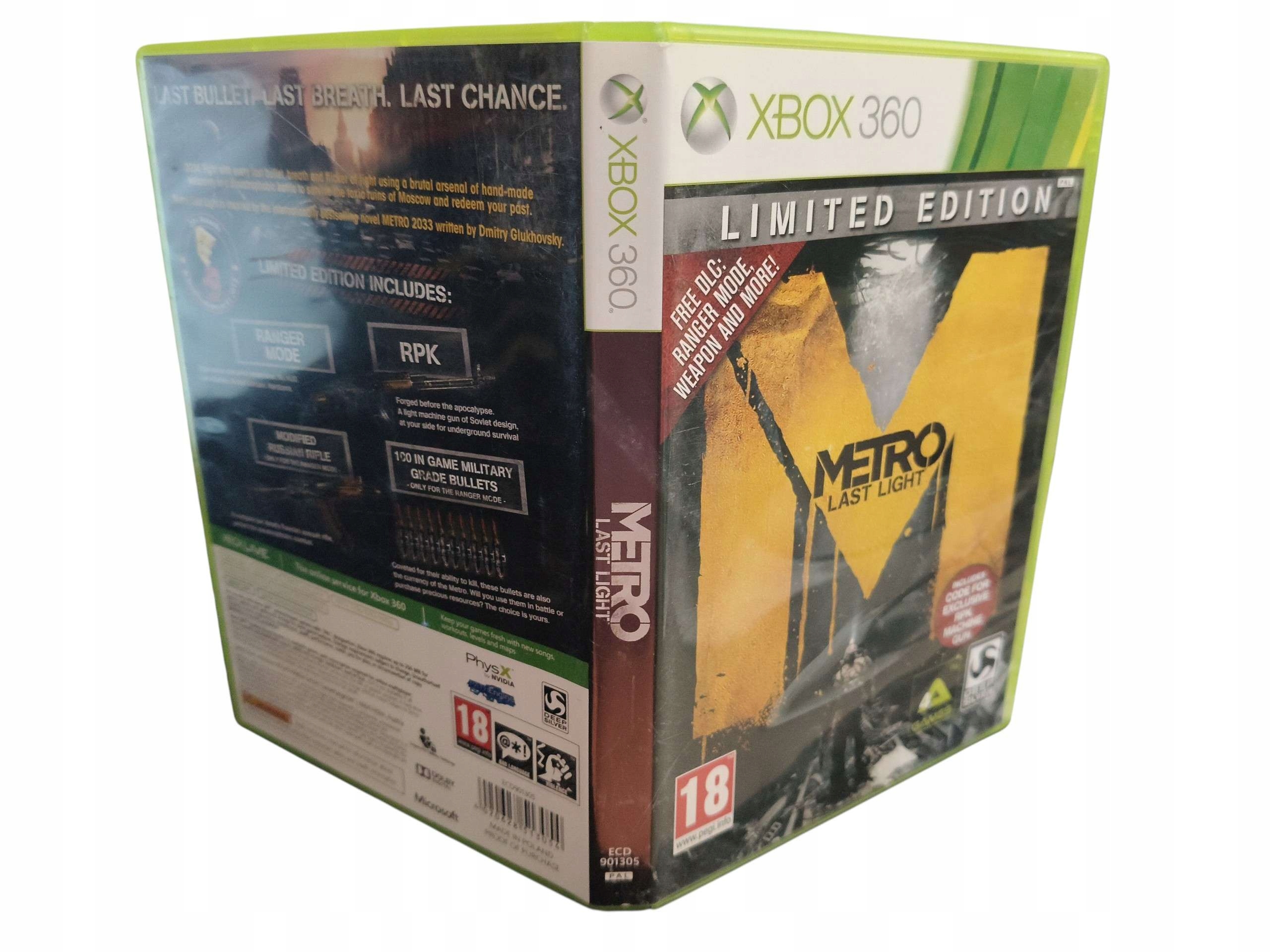 XBOX 360 Metro Last Light PL / AKCJA / STRZELANKA / PRZYGODOWA