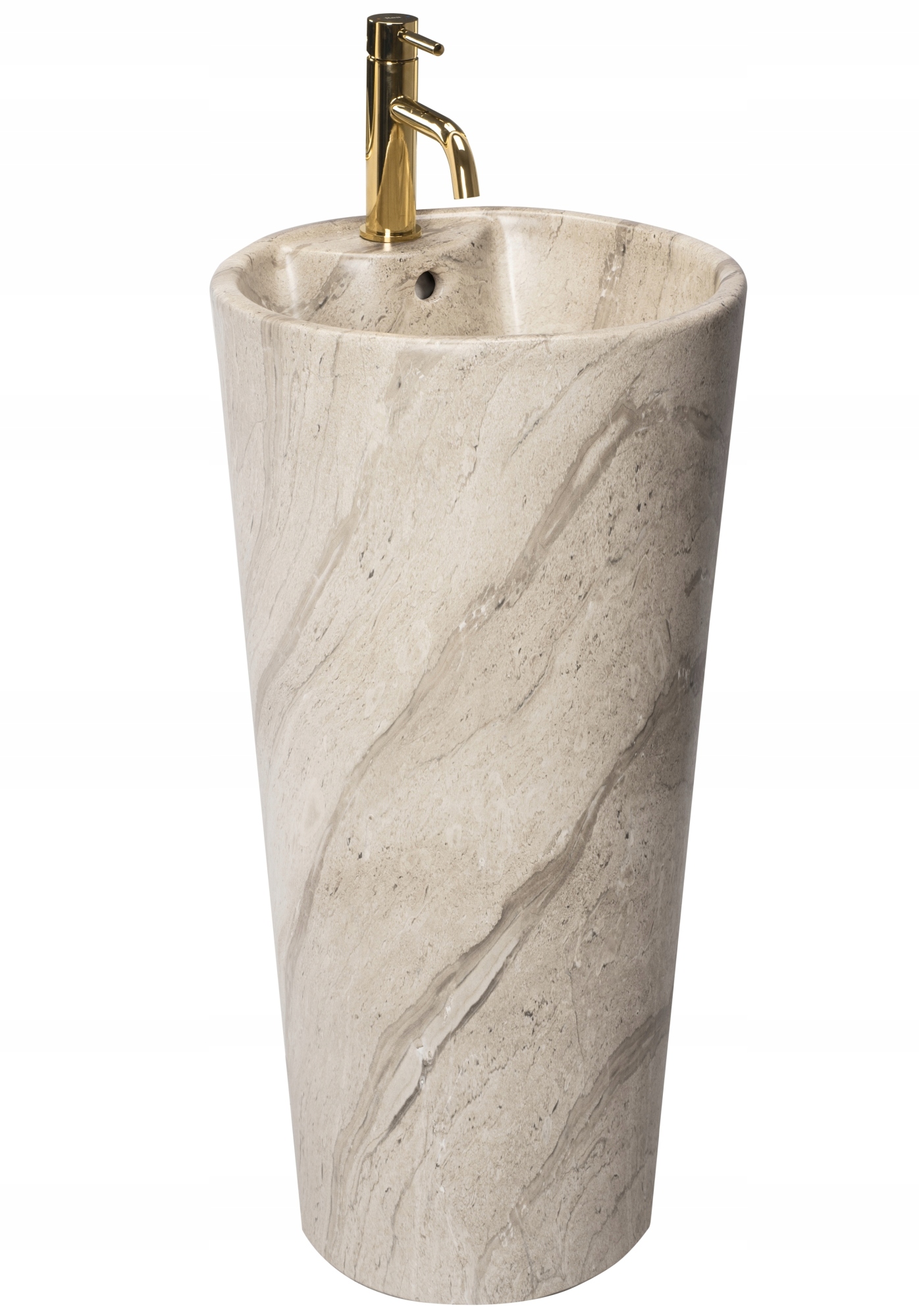 Umywalka Blanka Natural matowa ceramiczna piaskowiec Rea