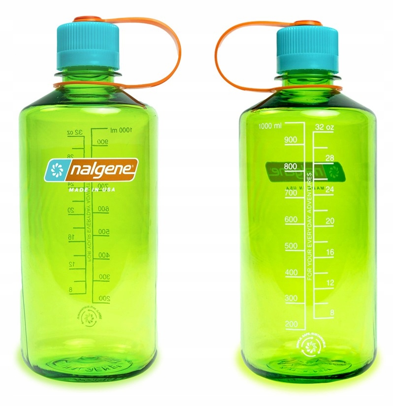 Nalgene Butelka na Wodę Bidon Narrow Mouth Sustain Pear Ustnik Zielony 1L