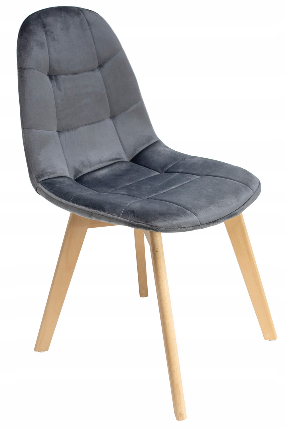 KRZESŁO skandynawskie TAPICEROWANE pikowane COLIN kuchni salon jadalni JUMI Szerokość mebla 43 cm