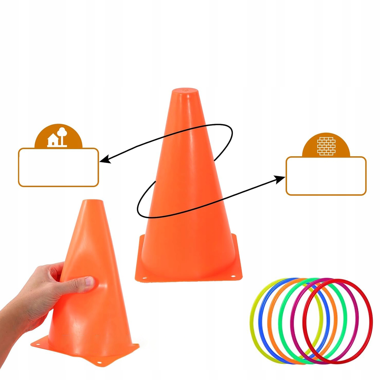 GRA ZRĘCZNOŚCIOWA RZUCANIE 3 W 1 MIĘKKIE PLASTIKOWE STOŻKI WORKI FASOLI EAN (GTIN) 0889997472591