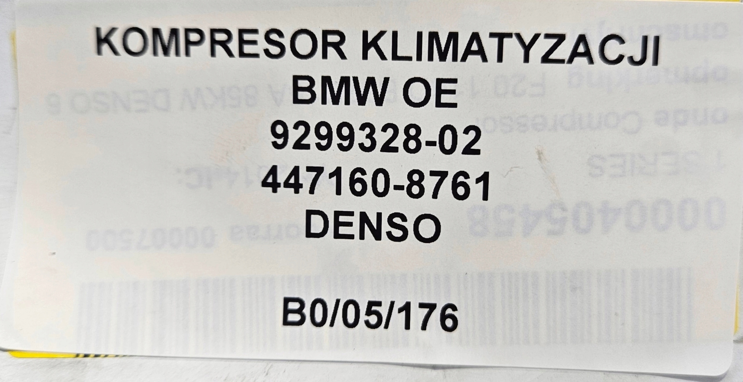 kompresor klimatizaci BMW OE 9299328-02