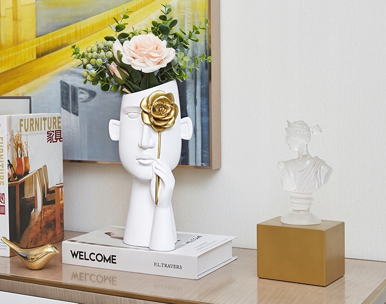 OSŁONKA FLAKON WAZON TWARZ GŁOWA DONICA doniczka 7808-89 WHITE FACE Rodzaj osłonka