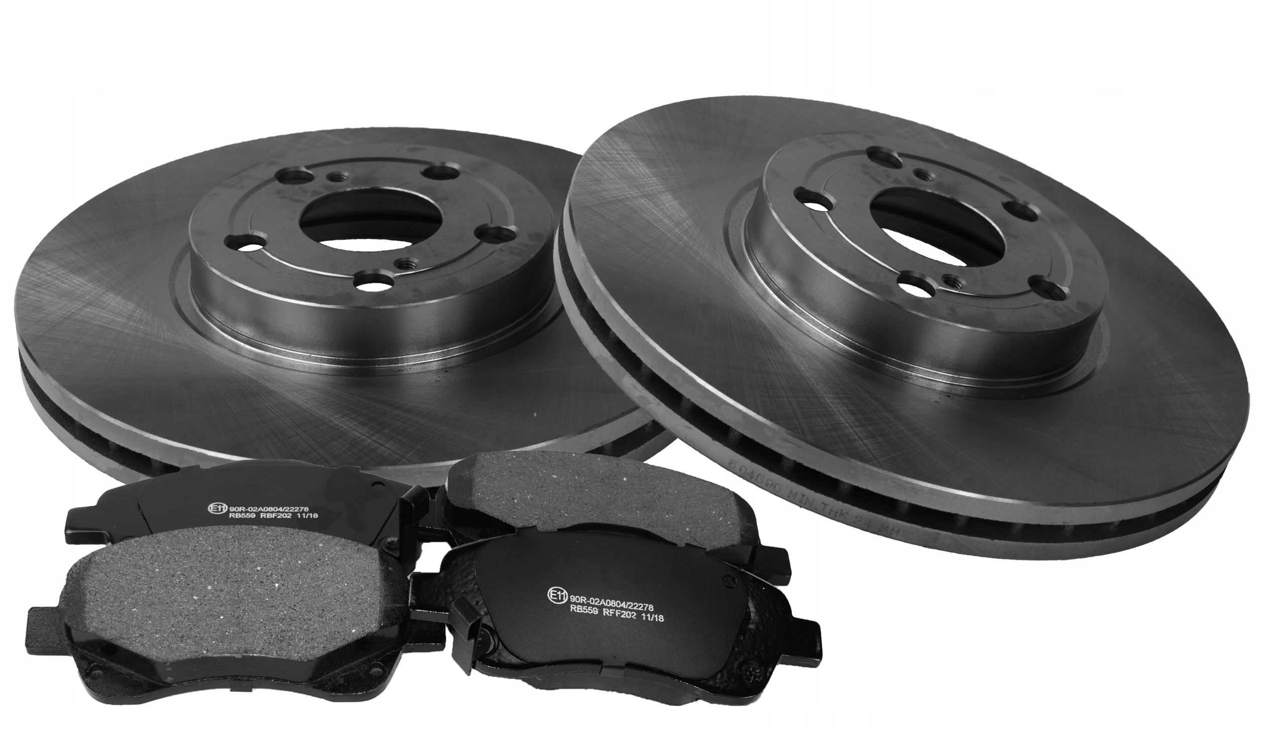 TARCZE KLOCKI TOYOTA AVENSIS T25 2003 PRZOD