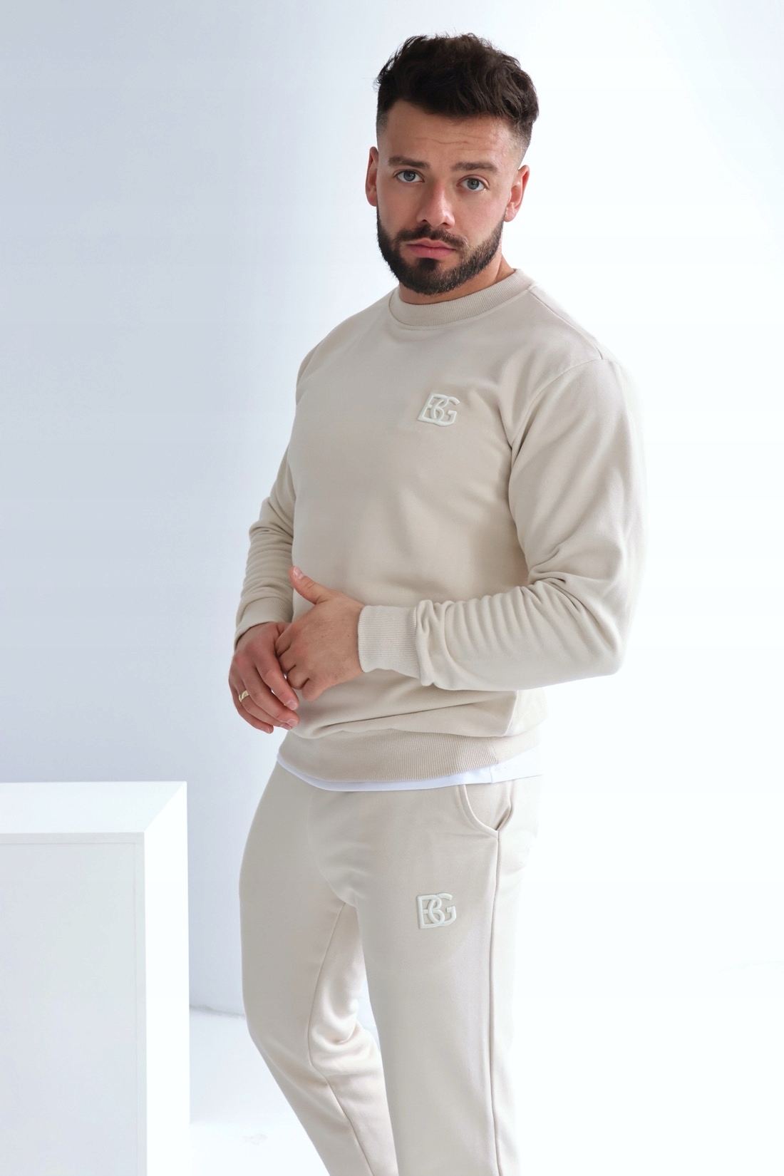 Brandenburg Tepláková Souprava Bg Basic Béžová Teplákovka Mikina Kalhoty Béžová XL