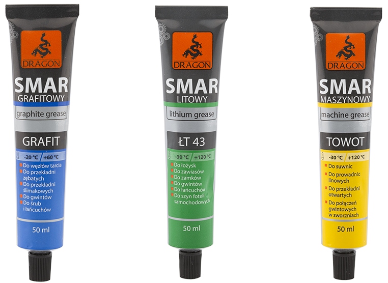 WAZELINA TECHNICZNA 50ml TUBA DRAGON Rodzaj wazelina techniczna