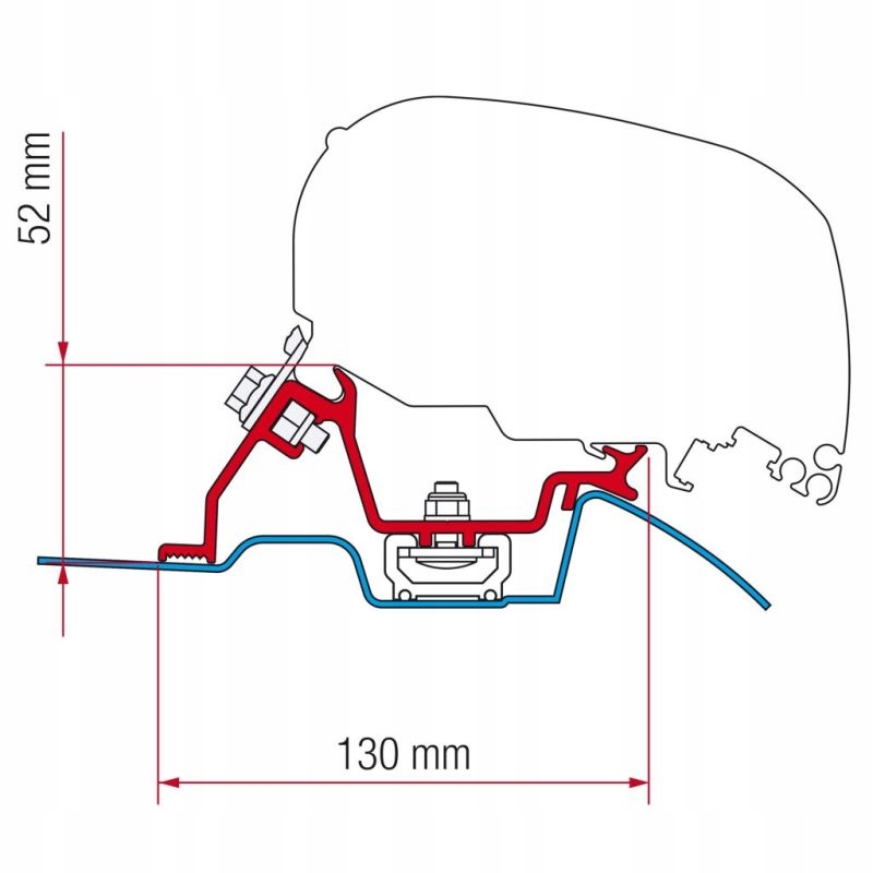 FI98655-772 - Адаптер для F65s Sprinter VW Crafter Fiamma тент