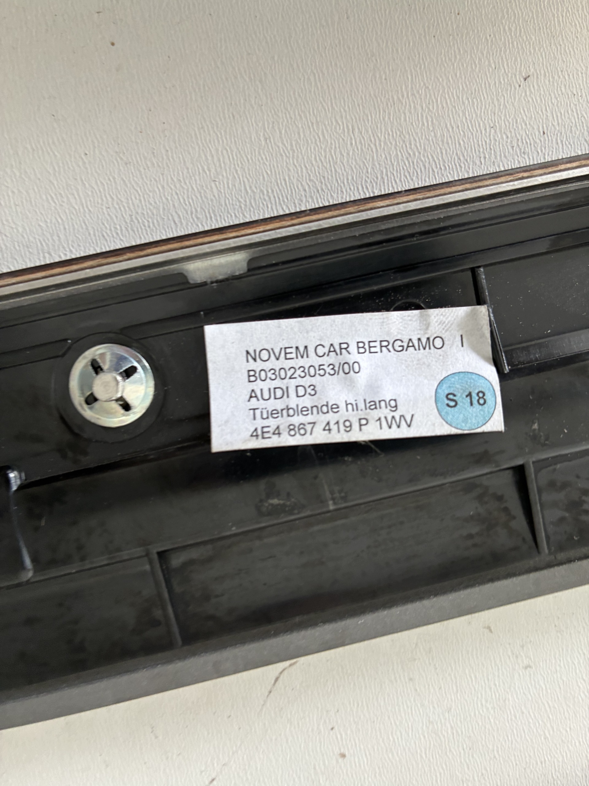Dekor moulding door left right front rear part komplet AUDI A8 D3 L Long ==OEM==