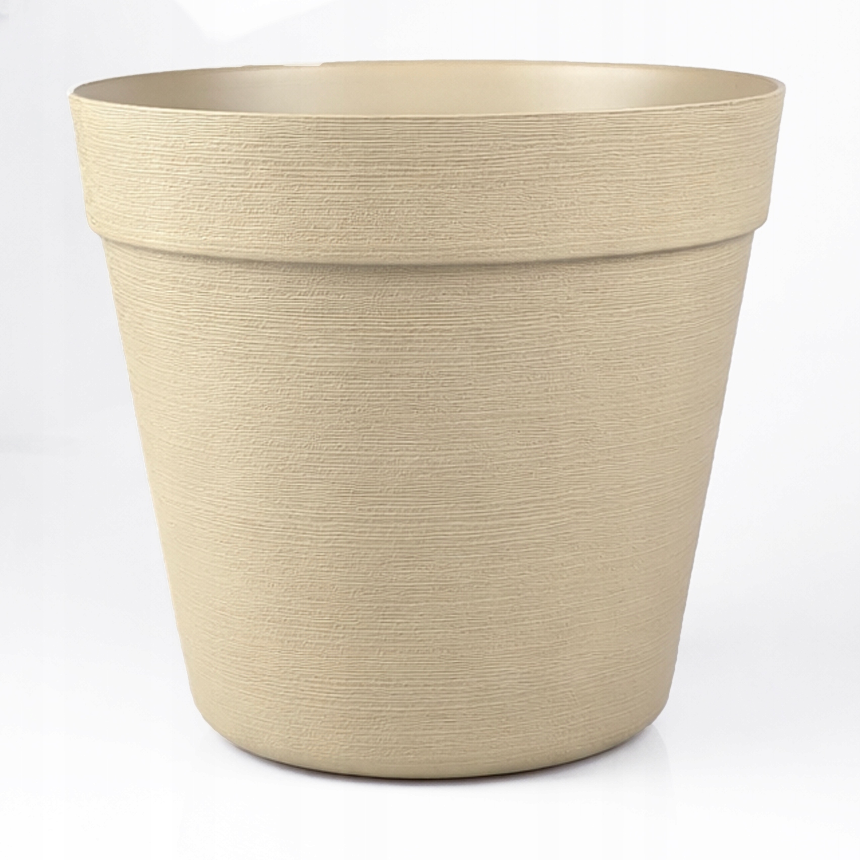 Doniczka w Stylu LOFT 26 cm, 8L, Eko, UV Odporna, Latte