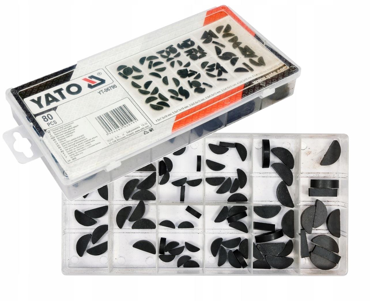 

Kpl Klinów Półokrągłych Czółenkowych 80el YT-06790