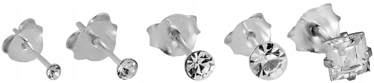 

Versil kolczyki cyrkonie zestaw 5 szt Srebro 925