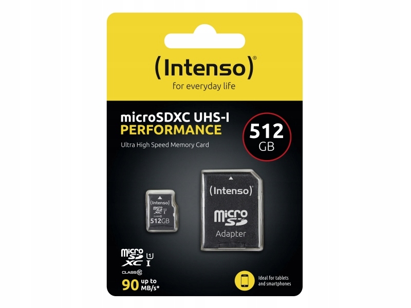 Intenso microSDXC 512GB Class 10 Uhs-i U1 Performance