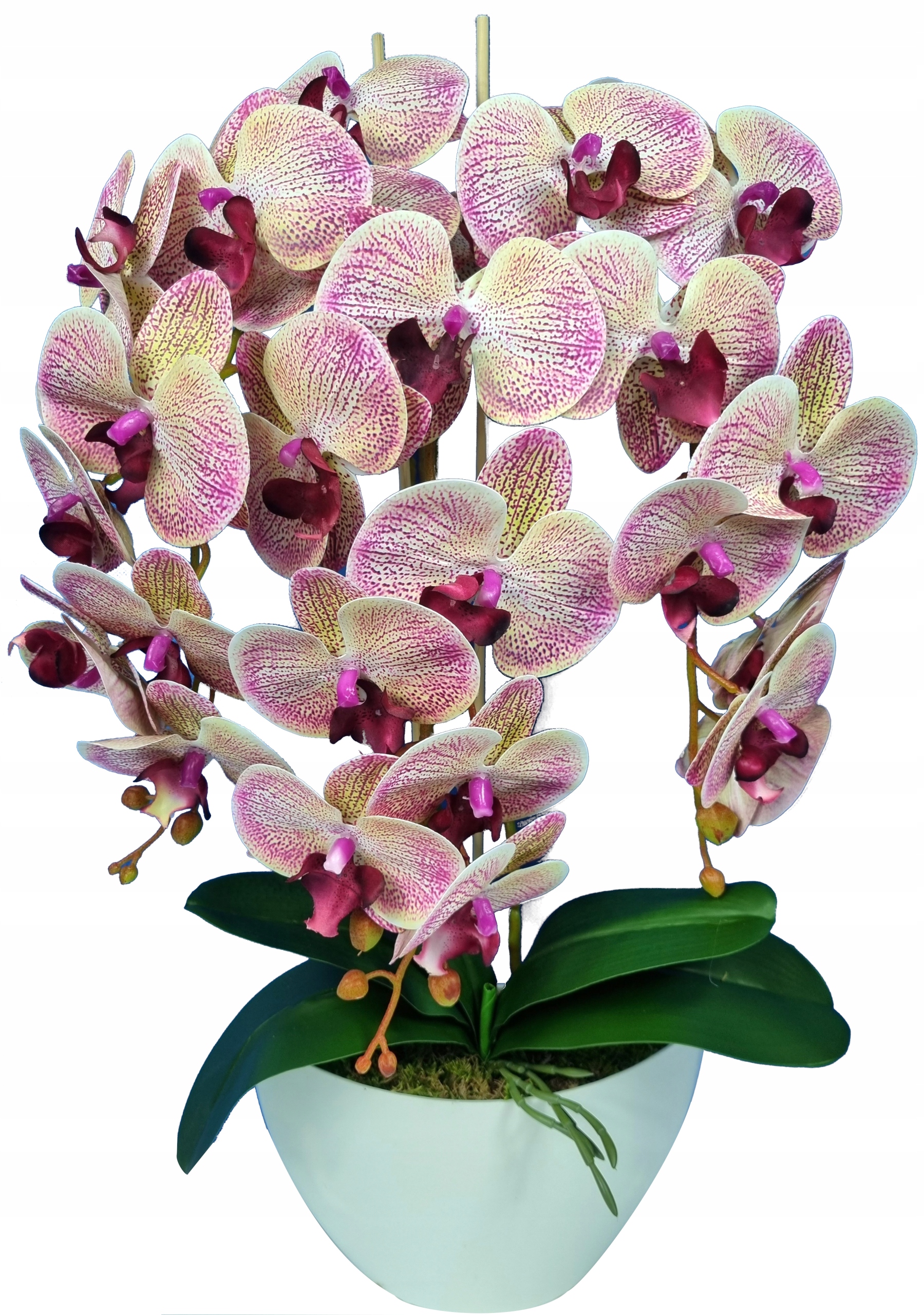 

Storczyk Sztuczny Kwiaty Orchidea 3P guma jak żywy