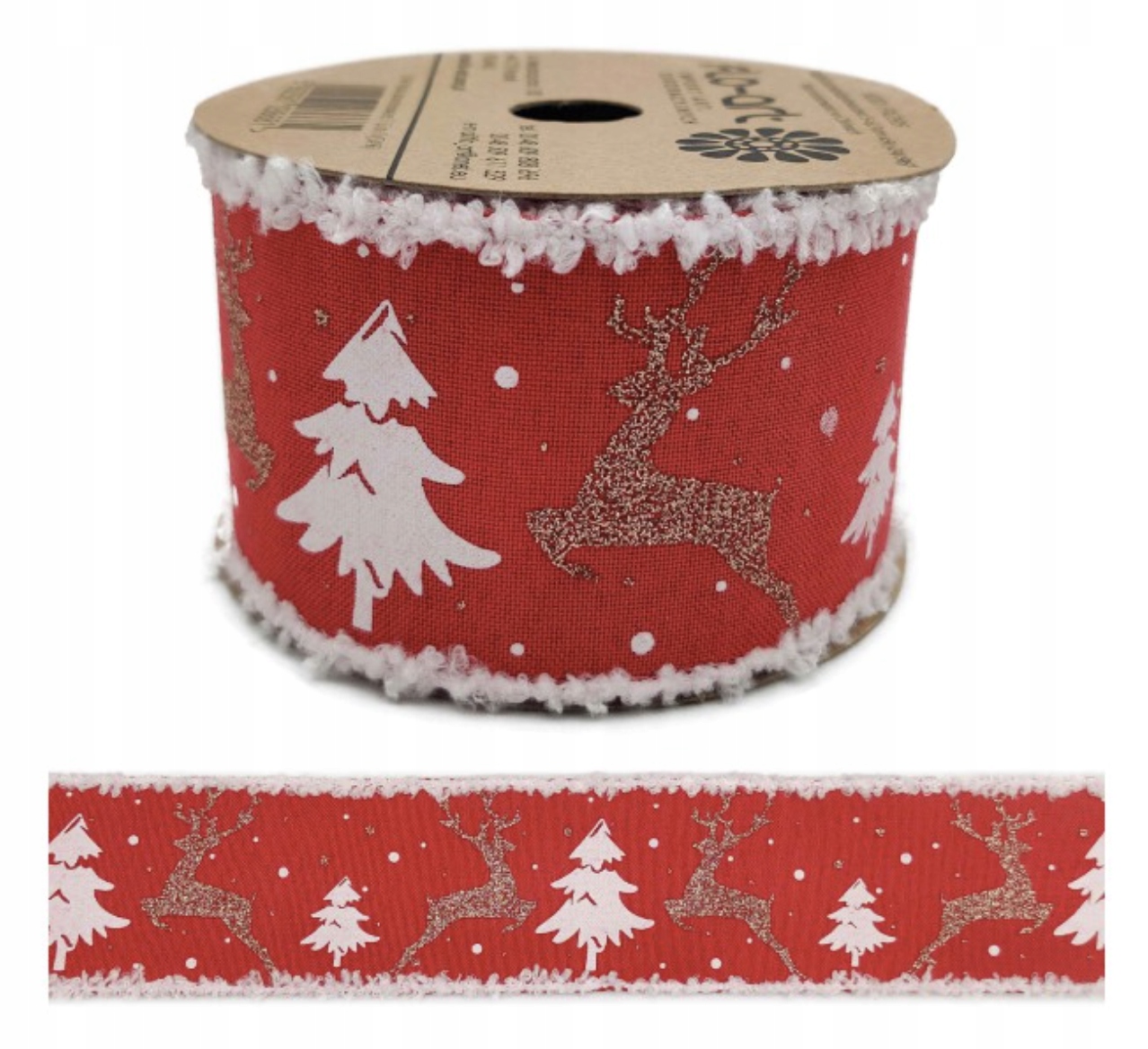 

Taśma Wstążka Świąteczna 6,3cm x5y Boże Narodzenie