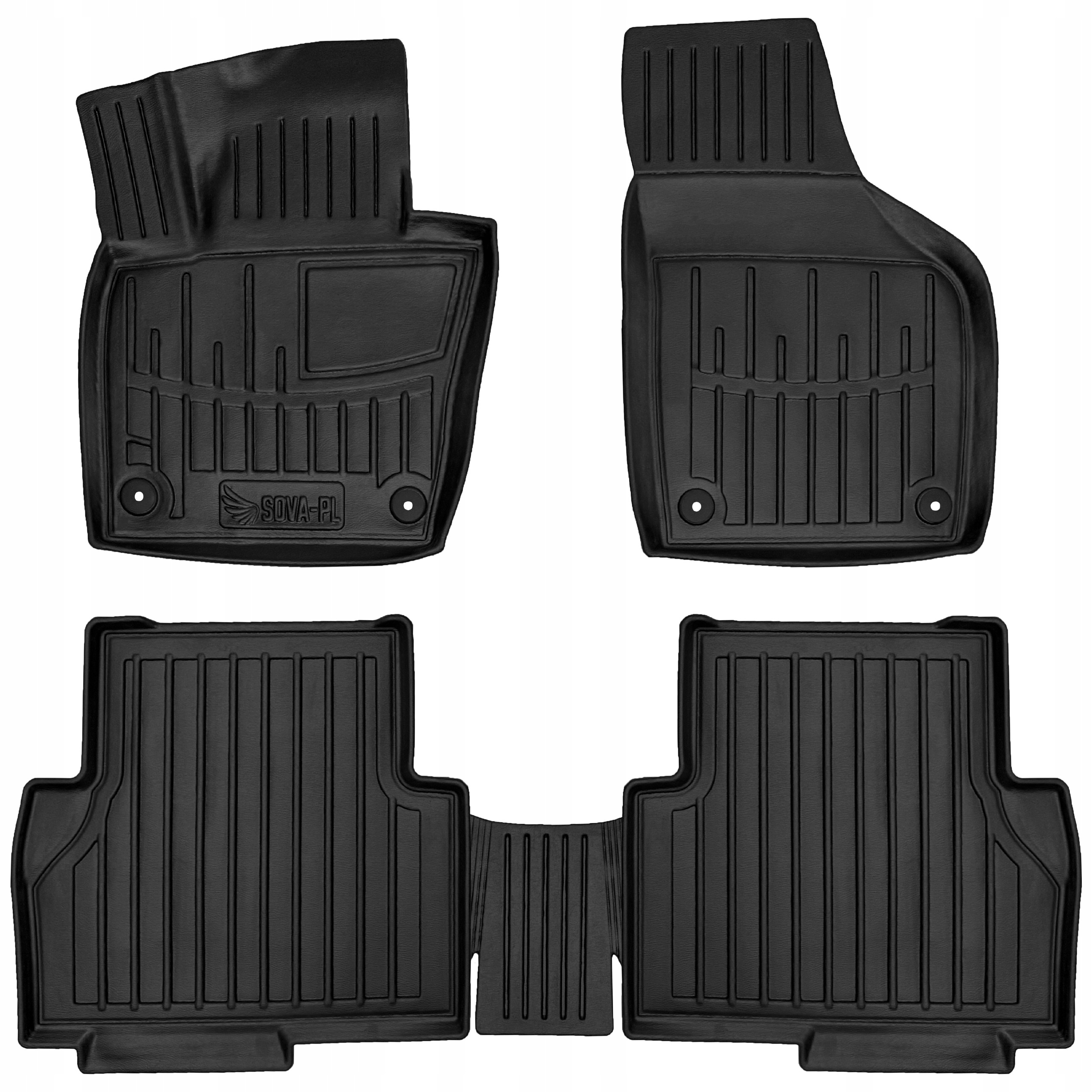 Dywaniki gumowe 3D Seat Alhambra II 7N (2010-2020) 1 i 2 rząd