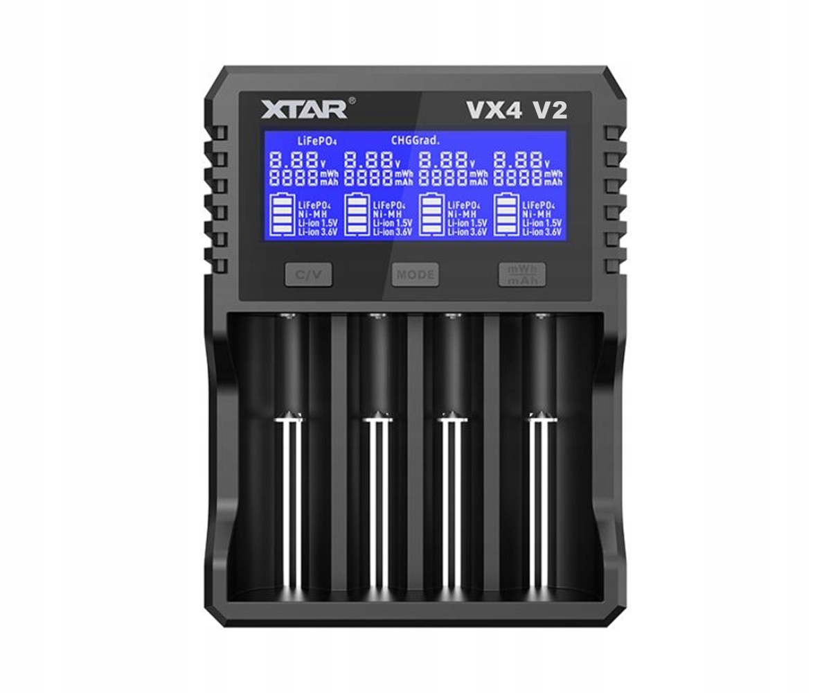 Uniwersalna ładowarka Xtar VX4 V2 18650/32650 Li-ION/ Ni-MH/ LI-FePO4