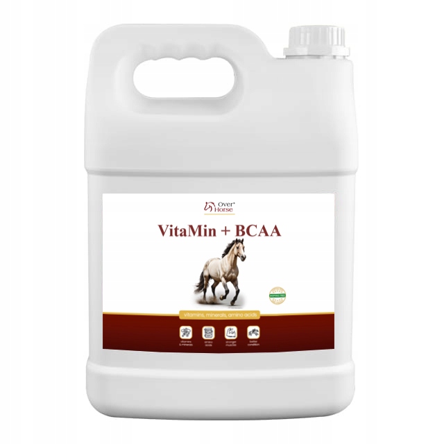 Vitamíny pro koně s aminokyselinami na svaly Vitamin Bcaa Over Horse 5 l